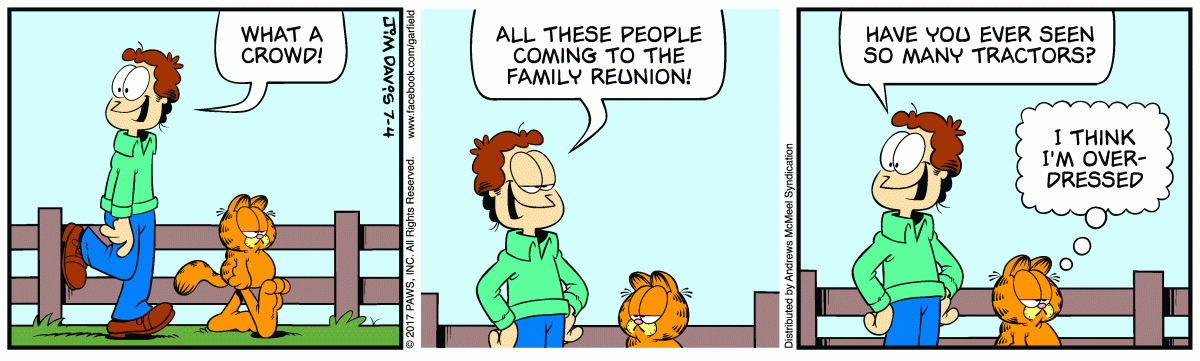 Garfield, July 4, 2017