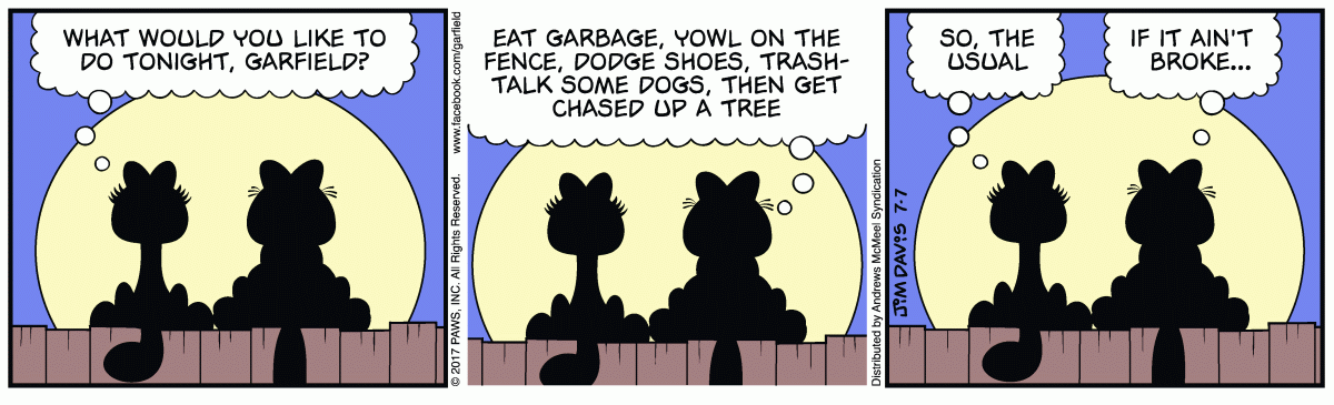 Garfield, July 7, 2017