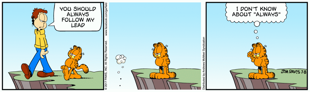 Garfield, July 8, 2017