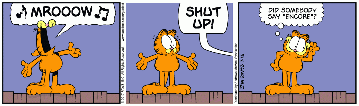 Garfield, July 13, 2017
