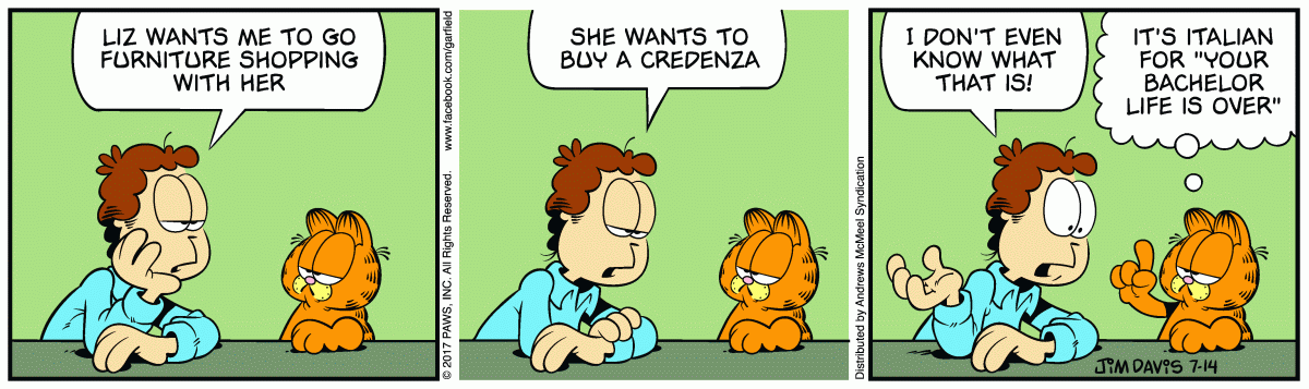 Garfield, July 14, 2017