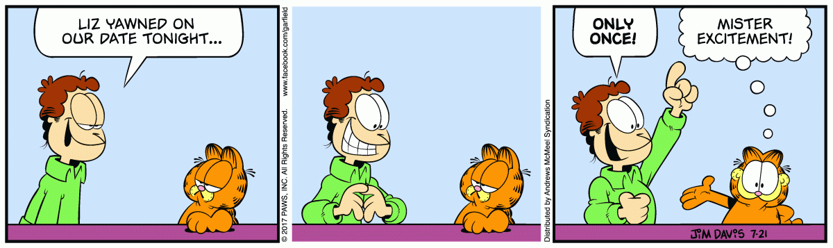Garfield, July 21, 2017
