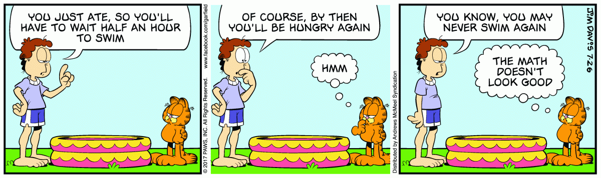 Garfield, July 26, 2017