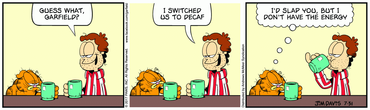Garfield, July 31, 2017