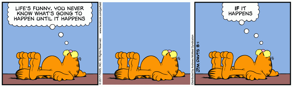 Garfield, August 1, 2017
