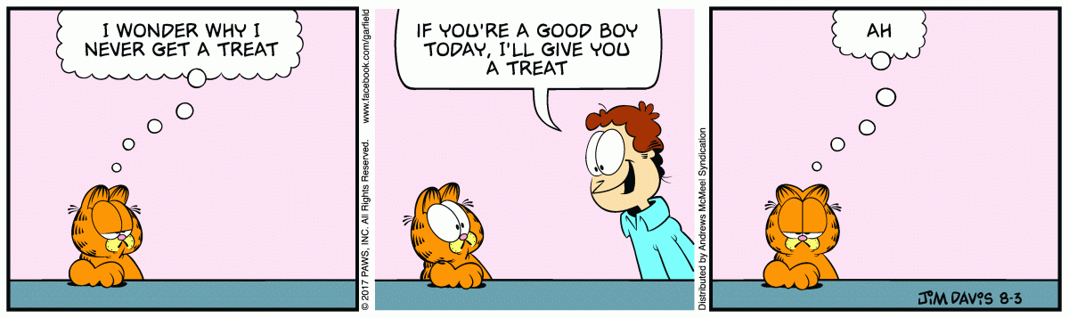Garfield, August 3, 2017