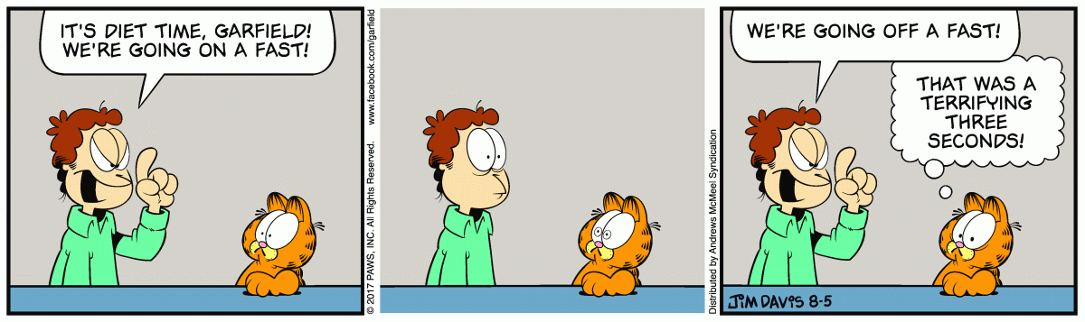 Garfield, August 5, 2017