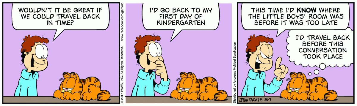 Garfield, August 7, 2017