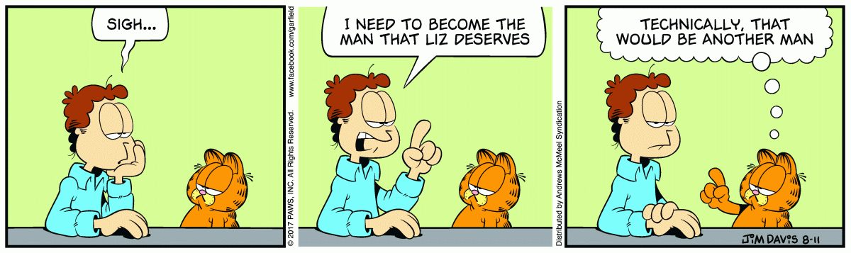 Garfield, August 11, 2017