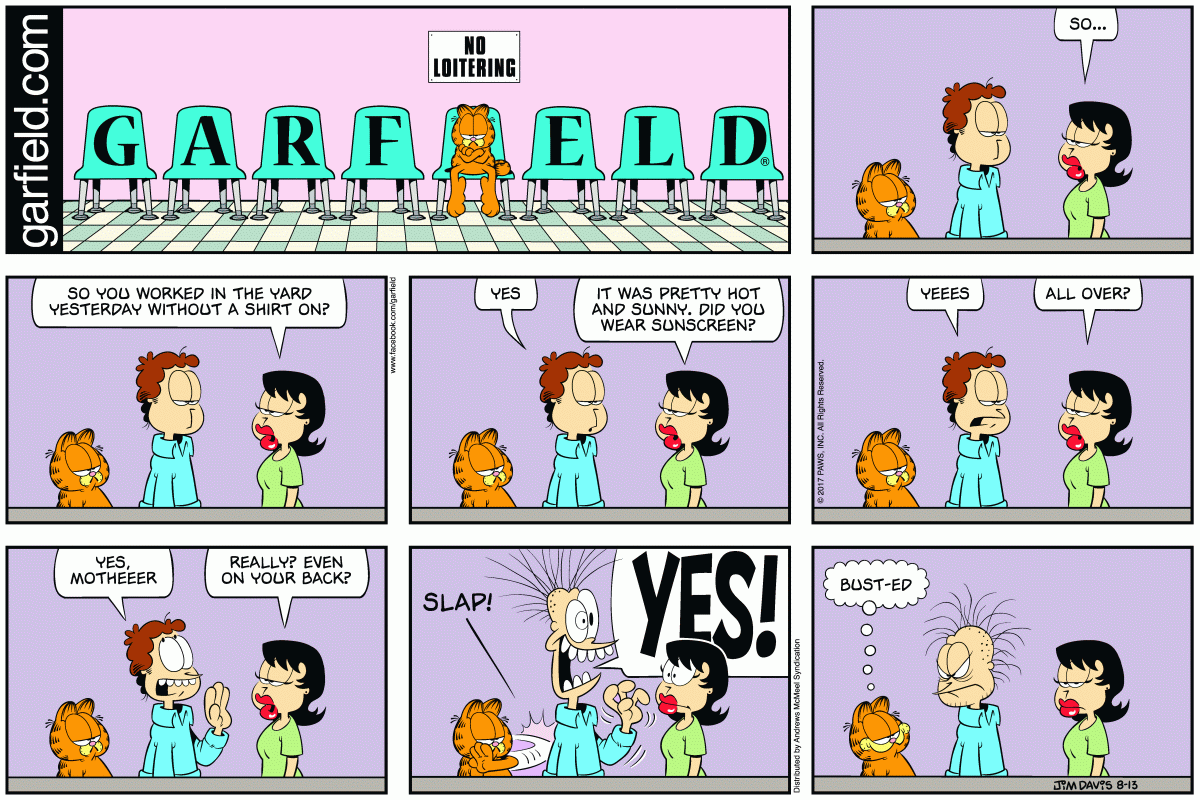 Garfield, August 13, 2017
