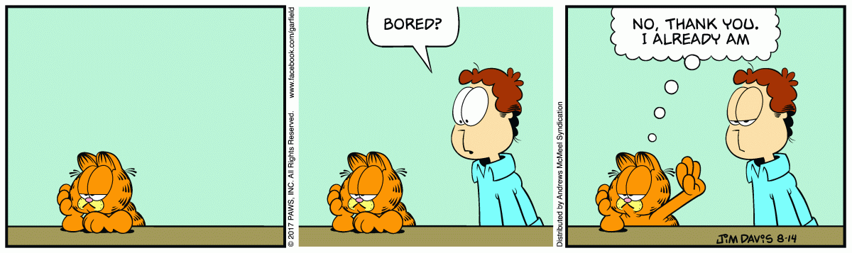Garfield, August 14, 2017