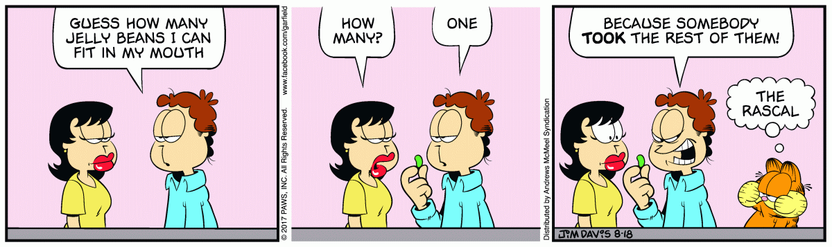 Garfield, August 18, 2017