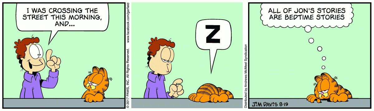 Garfield, August 19, 2017