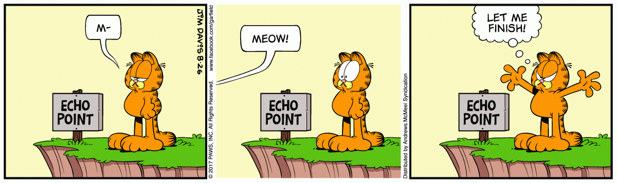 Garfield, August 26, 2017