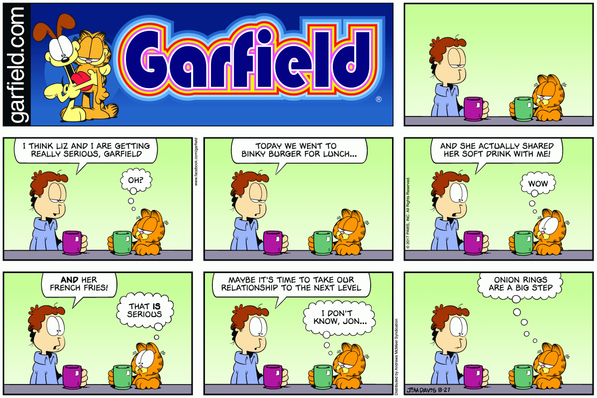 Garfield, August 27, 2017
