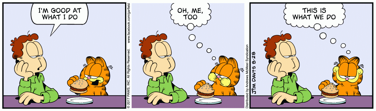 Garfield, August 28, 2017