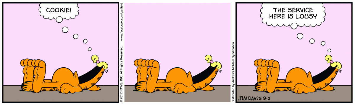 Garfield, September 2, 2017