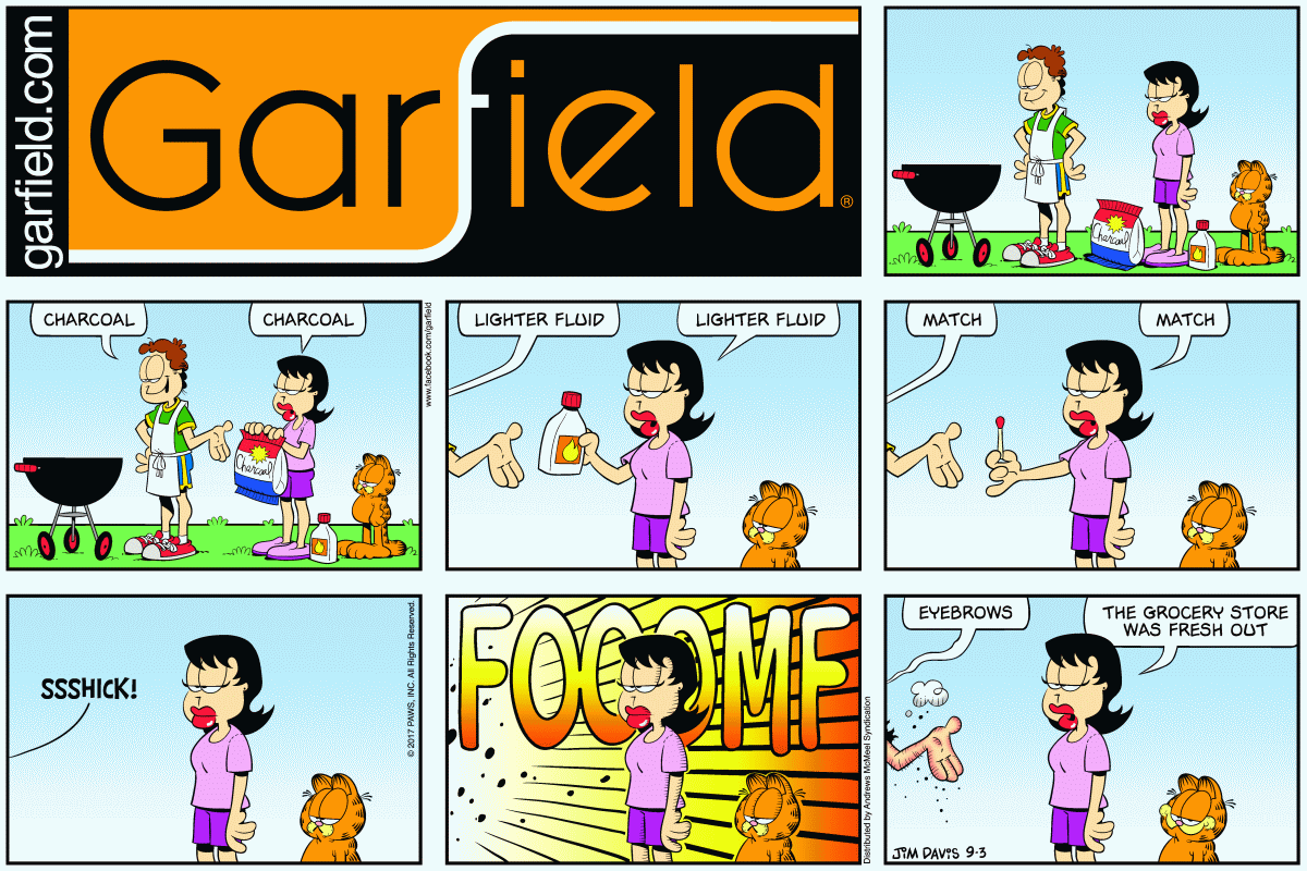 Garfield, September 3, 2017