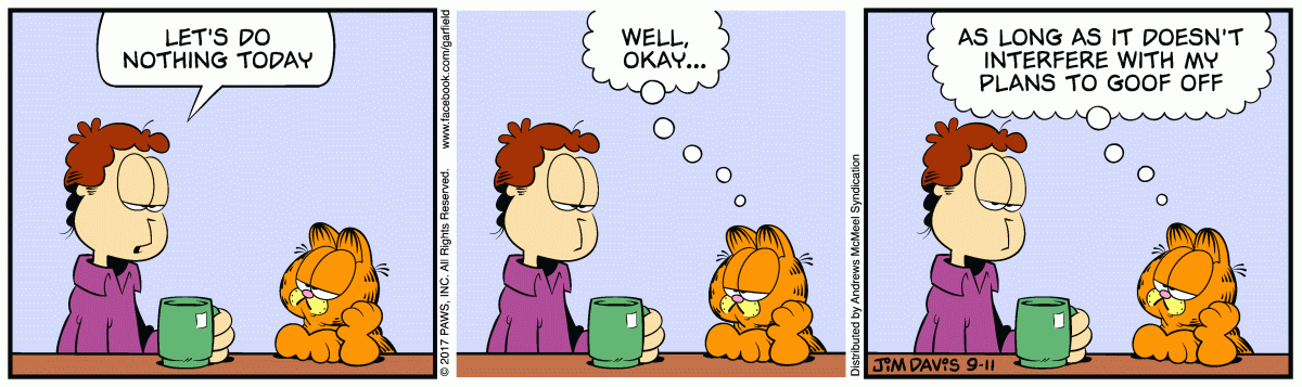 Garfield, September 11, 2017