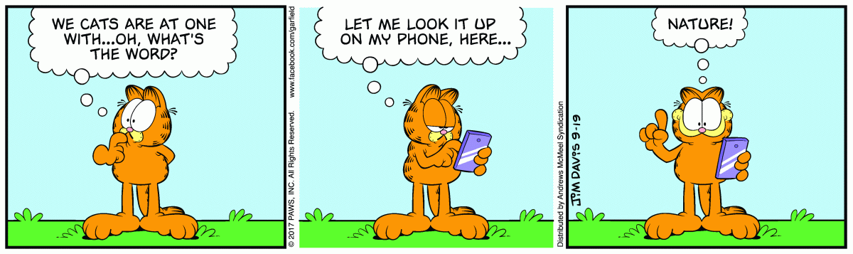 Garfield, September 19, 2017