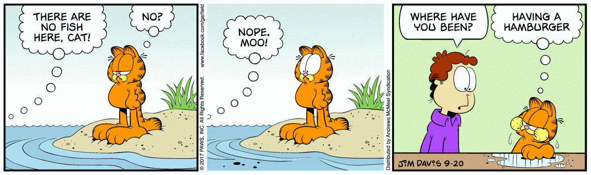 Garfield, September 20, 2017