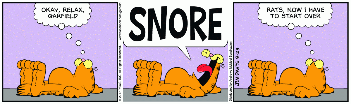 Garfield, September 23, 2017