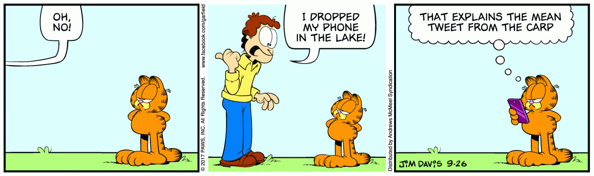 Garfield, September 26, 2017