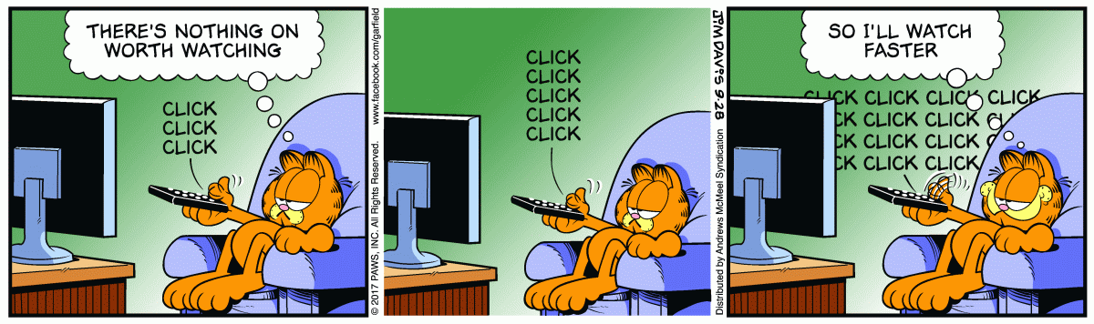 Garfield, September 28, 2017