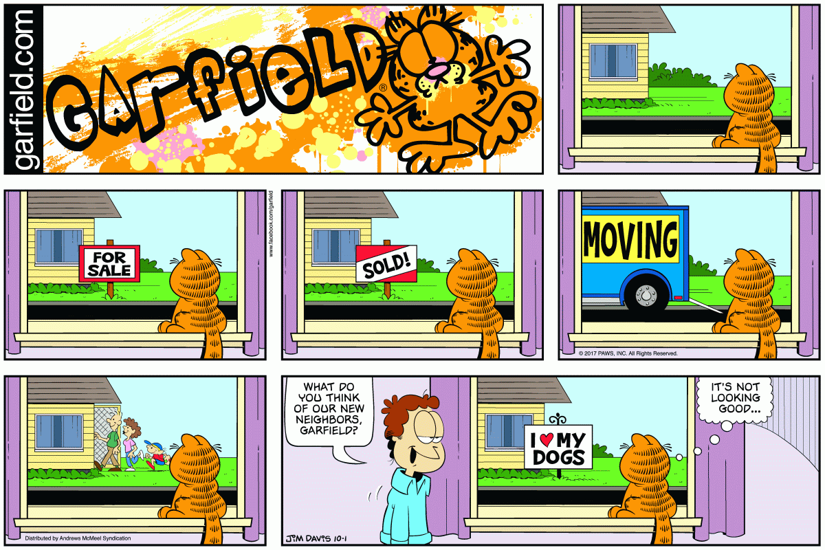 Garfield, October 1, 2017