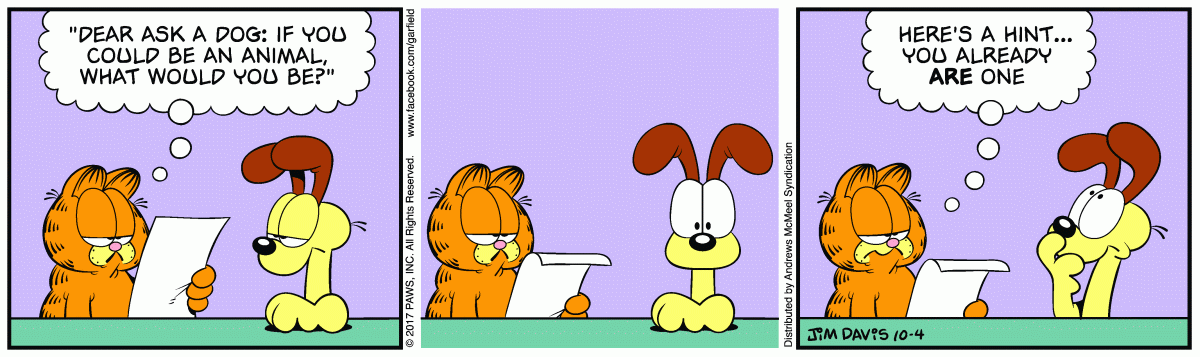 Garfield, October 4, 2017