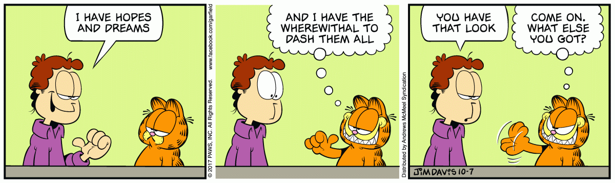 Garfield, October 7, 2017
