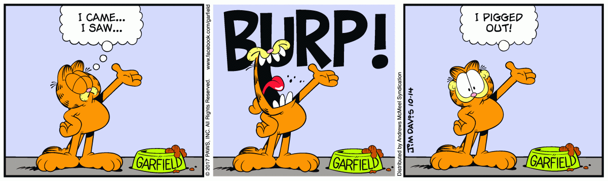 Garfield, October 14, 2017