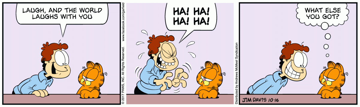 Garfield, October 16, 2017