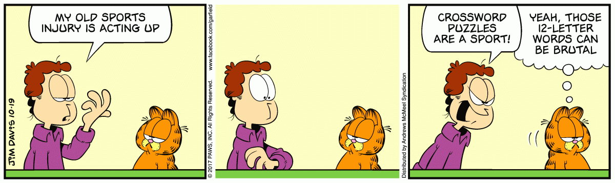 Garfield, October 19, 2017