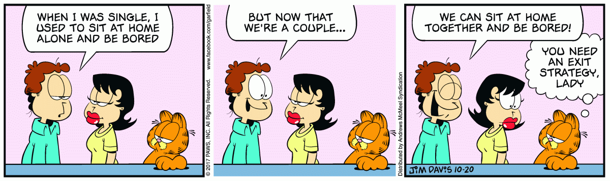 Garfield, October 20, 2017