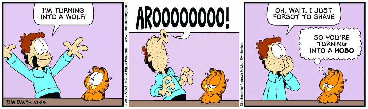 Garfield, October 24, 2017