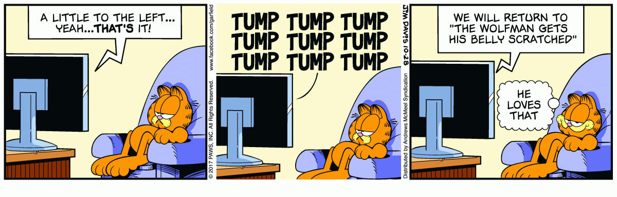 Garfield, October 28, 2017