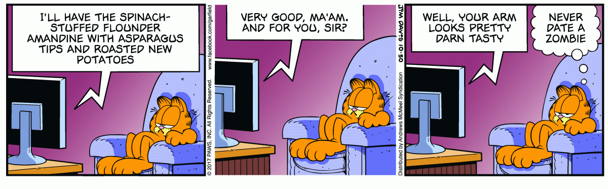 Garfield, October 30, 2017