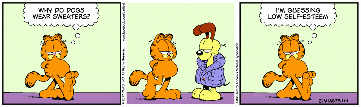 Garfield, November 1, 2017