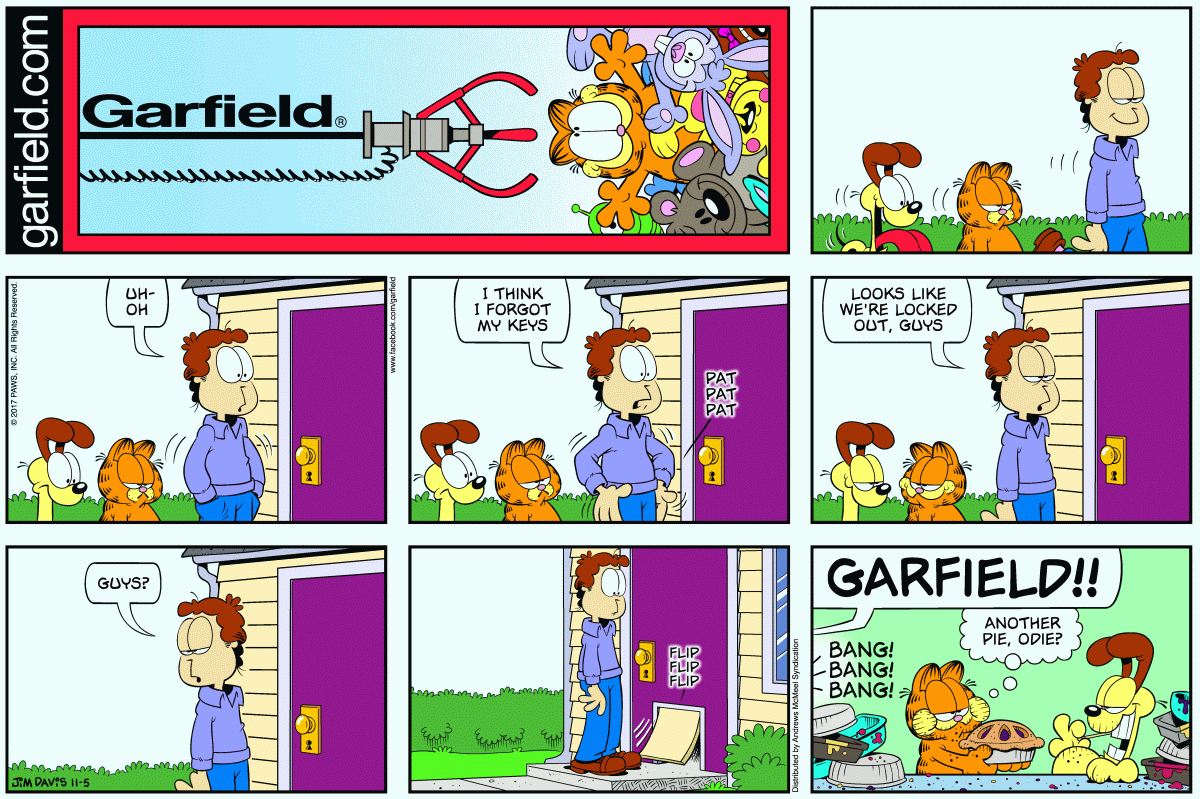 Garfield, November 5, 2017