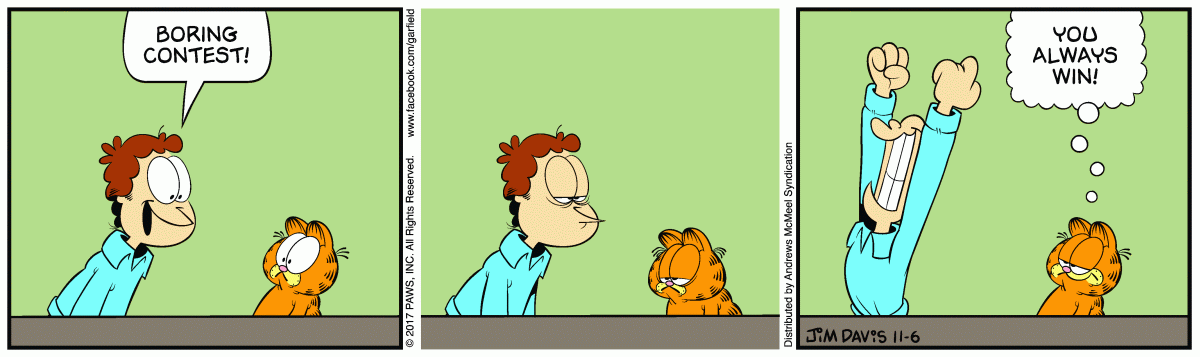 Garfield, November 6, 2017
