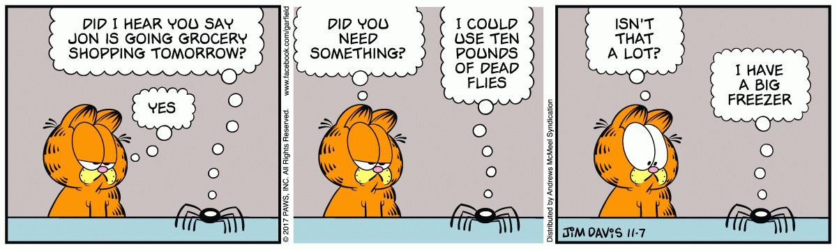 Garfield, November 7, 2017