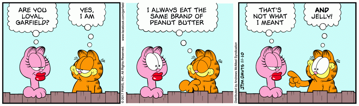 Garfield, November 10, 2017
