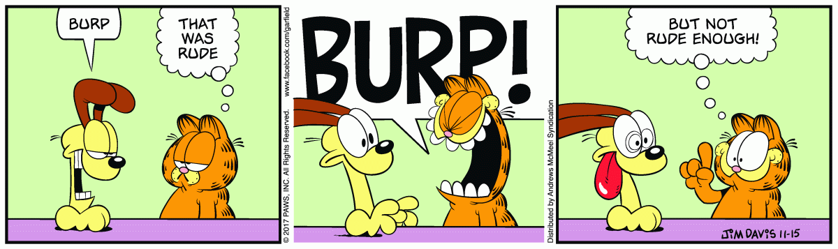 Garfield, November 15, 2017