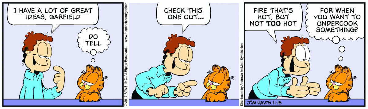Garfield, November 18, 2017