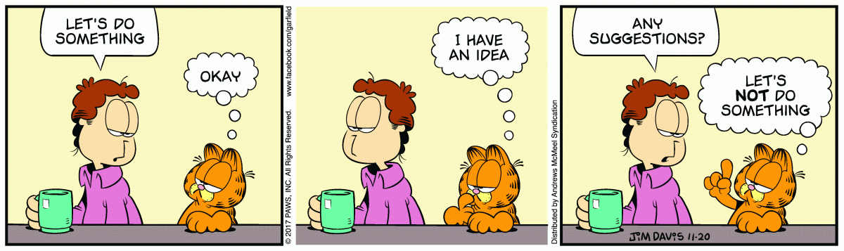 Garfield, November 20, 2017