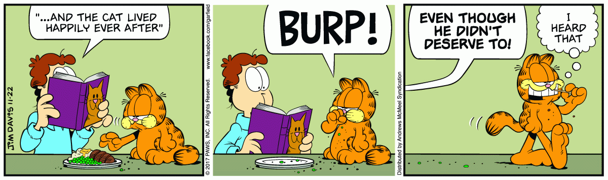 Garfield, November 22, 2017