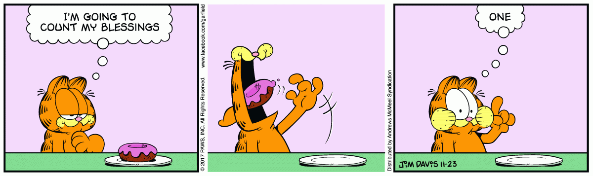 Garfield, November 23, 2017