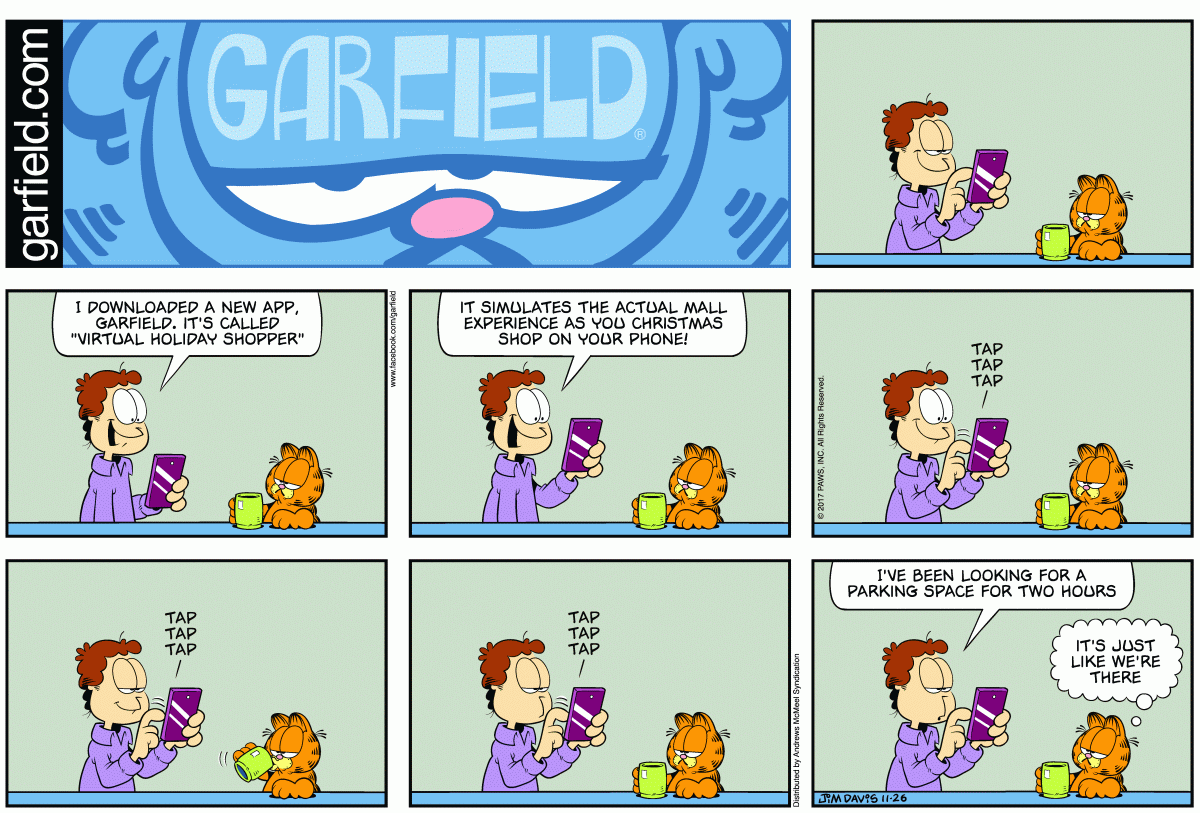 Garfield, November 26, 2017