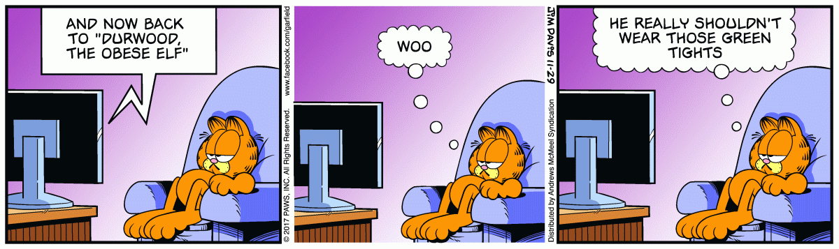 Garfield, November 29, 2017